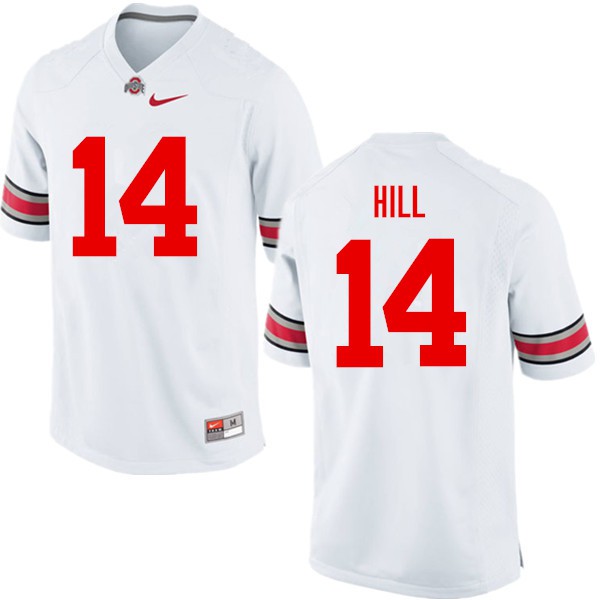 Ohio State Buckeyes #14 KJ Hill Men Official Jersey White